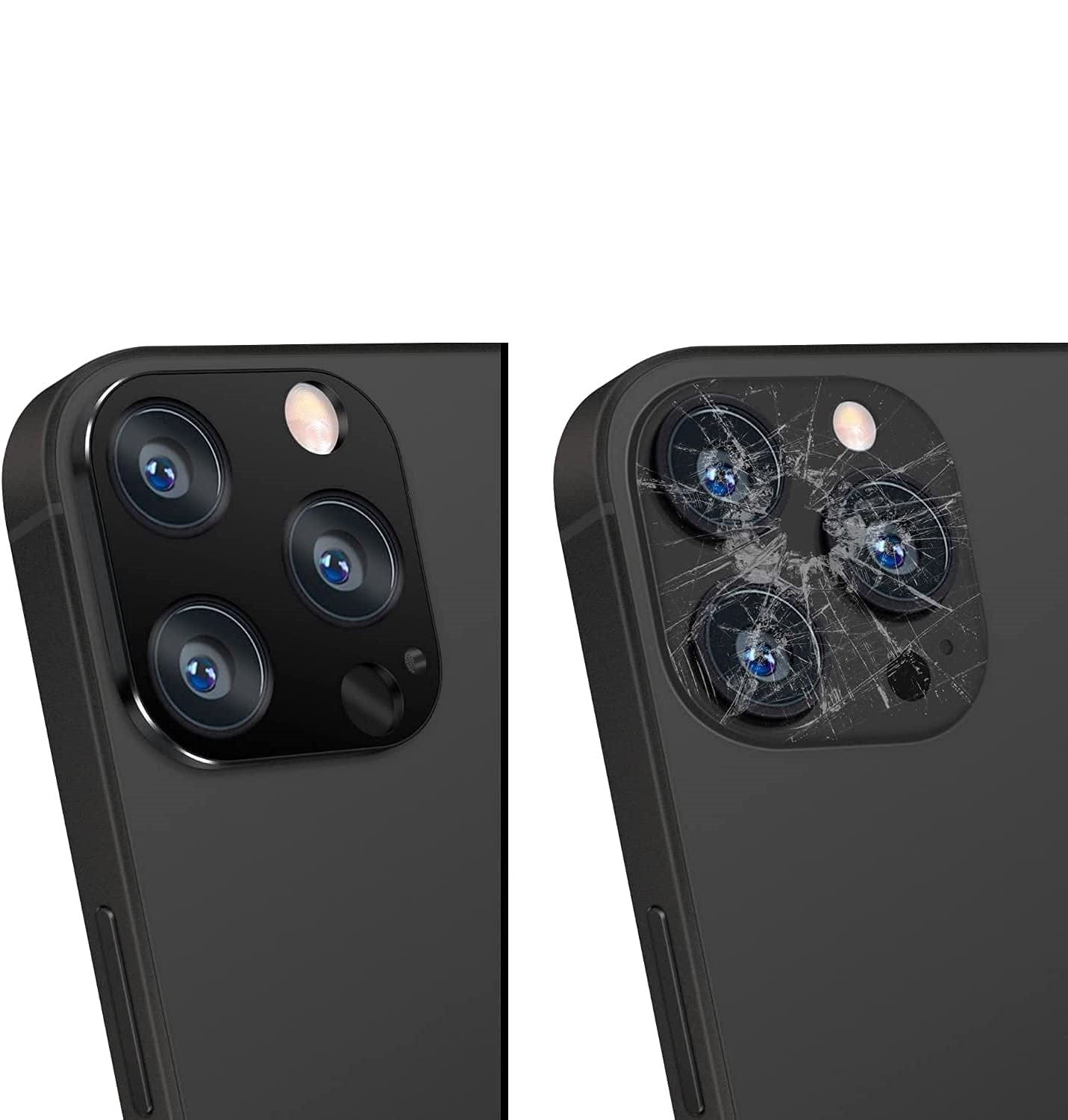 SAHARA - ZeroDamage HD Flexible Glass Camera Lens Protector (2-Pack) - iPhone 14 Pro and Pro Max
