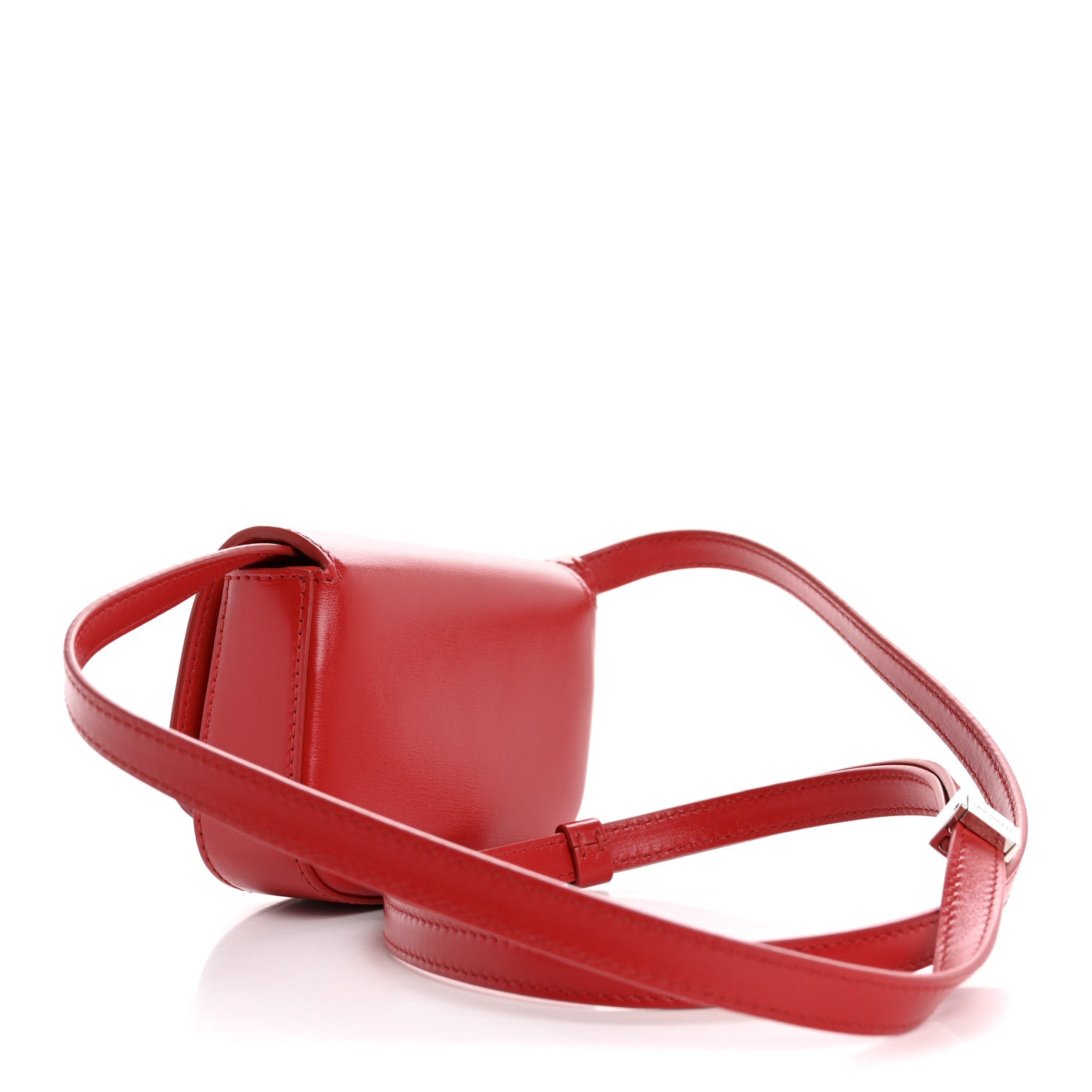Dappled Calfskin XS Fiamma Crossbody Flame Red