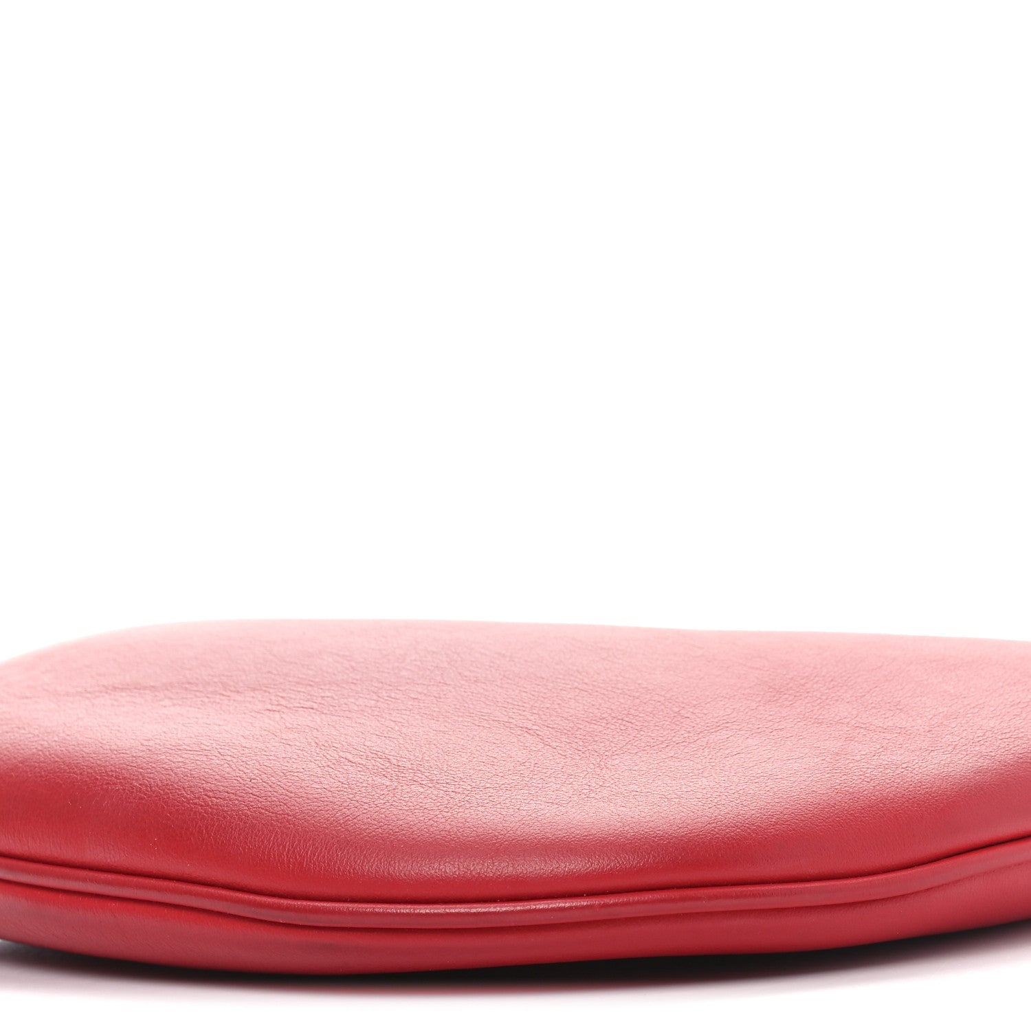 Vitello Grace Suede Small Croissant Hobo Rosso Cardinale