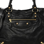 Agneau Giant 12 Gold Hardware Velo Black