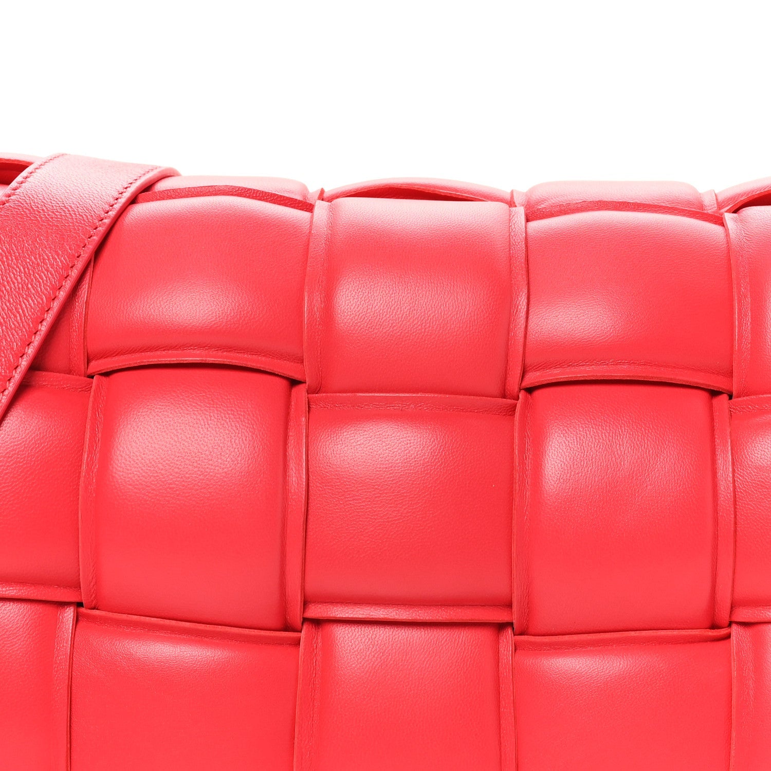 Nappa Maxi Intreccio Padded Cassette Crossbody Bag Firework