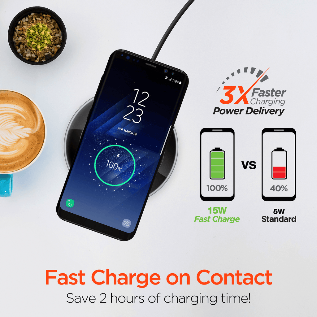 ChargePad Pro 15W Wireless Fast Charger USB-C