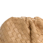 Nappa Maxi Intrecciato The Pouch Oversized Clutch Almond