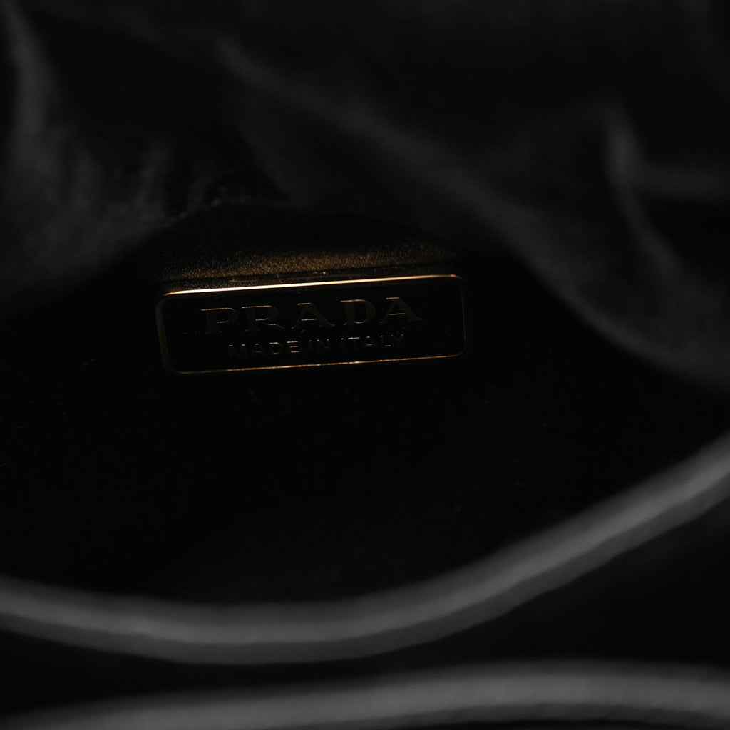 Padded Velvet Mini Bag Black