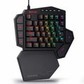 Redragon K585 DITI One-Handed RGB Mechanical Gaming Keyboard with Wrist Rest, 42 Keys, Type-C Connectivity, Professional Hot-Swappable Gaming Keypad - Brown Swotch