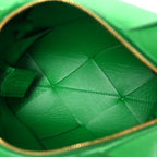 Lambskin Maxi Intrecciato Mini Cassette Camera Bag Parakeet