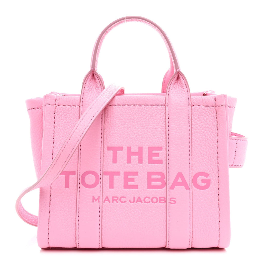 Grained Calfskin Micro The Tote Bag Fluro Candy