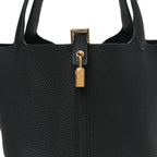 Taurillon Clemence Picotin Lock 22 MM Black