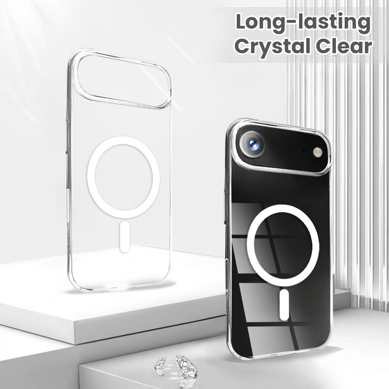 Entronix Bundle Compatible with iPhone 17 Air - [Magnetic] Clear Case, 1 Clear Screen Protector & 1 Camera Lens Protector
