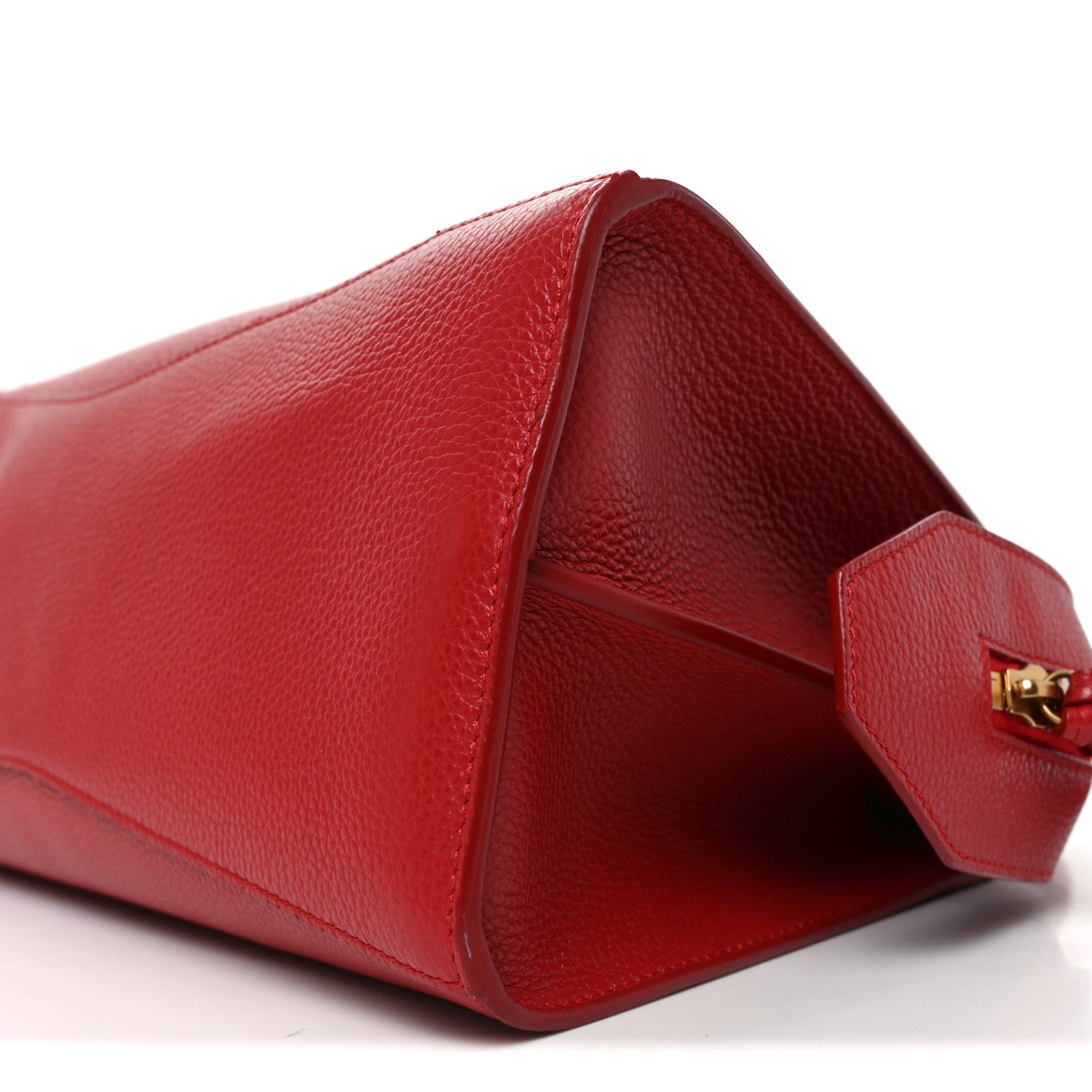 Grained Calfskin Neo Classic Gold Hardware S City Medium Red