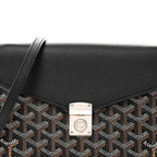 Goyardine Calfskin Chypre Wallet Pouch Black
