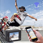 4K Action Pro Waterproof All Digital UHD WiFi Camera + RF Remote And Accessories