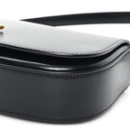 Box Calfskin Mini Voltaire Shoulder Bag Black