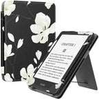 SAHARA - Indy Series Hand Strap Case for Amazon Kindle Paperwhite (11th Gen, 2021-2022) - Black Floral