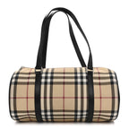 Nova Check Barrel Bag Black