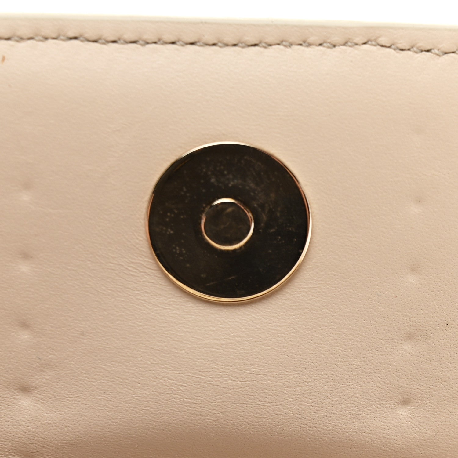 Calfskin Spikes Sweety Charity Shoulder Bag Beige