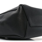 Soft Grained Calfskin Small Sangle Bucket Bag Black