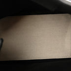 Cotton Canvas Satin Calfskin S Navy Cabas Natural Black