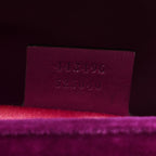 Velvet Matelasse Medium GG Marmont Shoulder Bag Fuchsia Violet Cyclamen