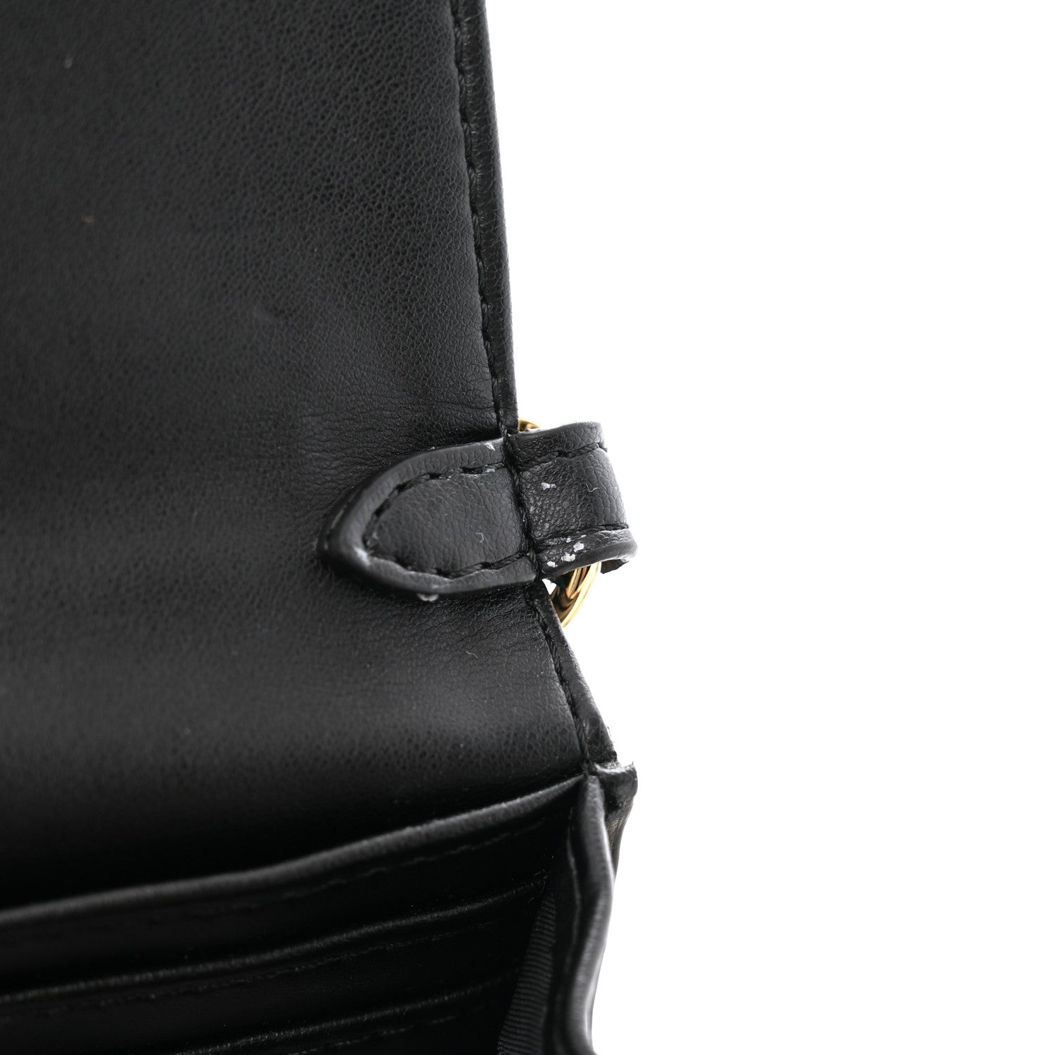 Eco Alter Nappa Perforated Logo Mini Crossbody Bag Black