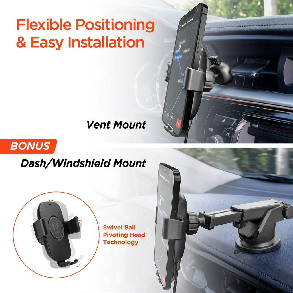 Gravity 15W Wireless Fast Charge Mount