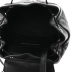 Lambskin Quilted Metallic Bubble Backpack Black