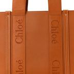 Calfskin Medium Woody Tote Caramel