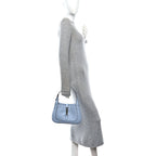 Grained Calfskin Web Medium Jackie 1961 Hobo Light Blue