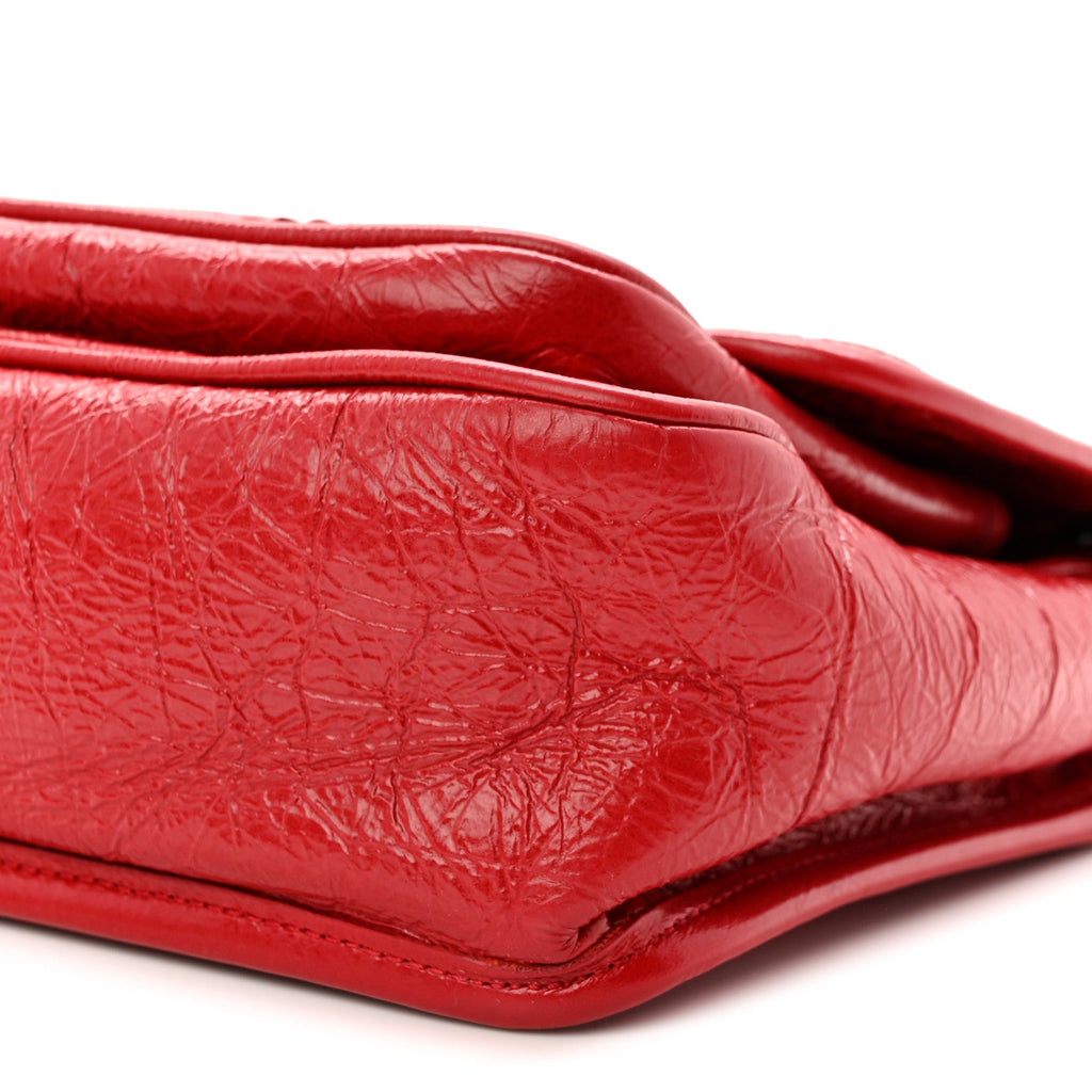 Crinkled Calfskin Matelasse Monogram Baby Niki Chain Satchel Rouge Eros
