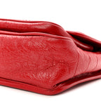 Crinkled Calfskin Matelasse Monogram Baby Niki Chain Satchel Rouge Eros