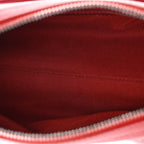 Calfskin Chain 20s Signature Bowling Bag Red