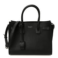 Grained Calfskin Small Sac De Jour Black