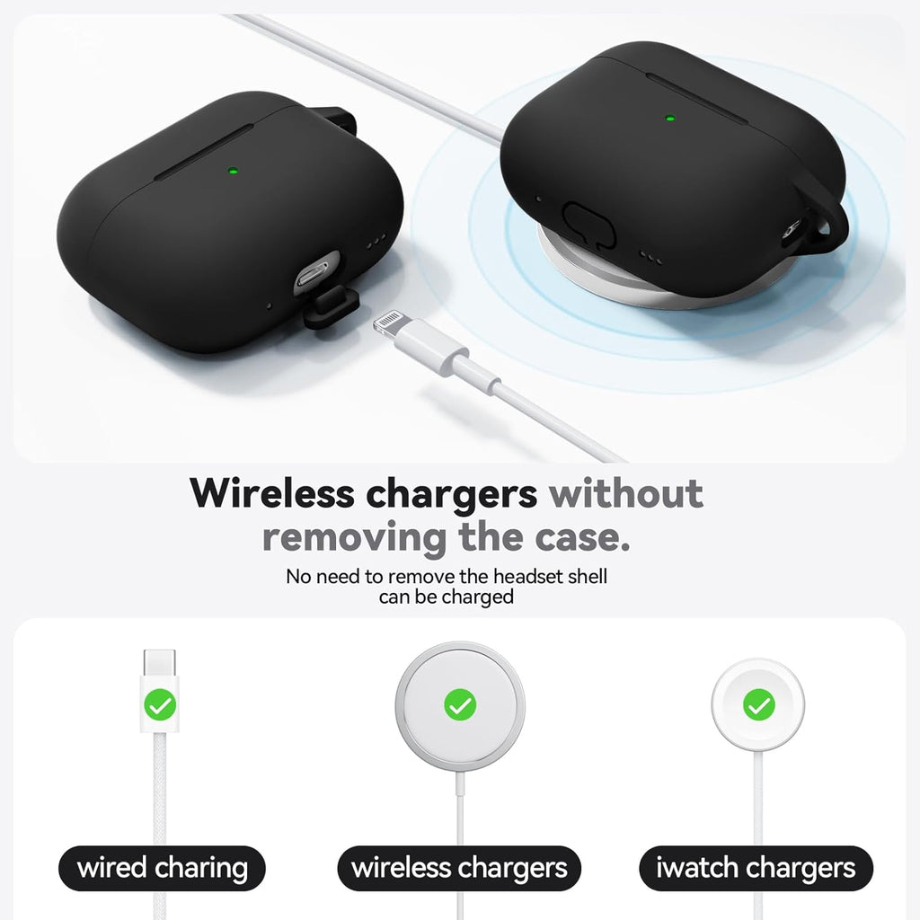 Entronix Case Compatible with AirPods Pro 3rd Gen - Soft-Touch Liquid Silicone