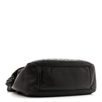 Lambskin Quilted Flap Shoulder Bag Black