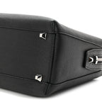 Grained Calfskin Medium Ella Boston Black