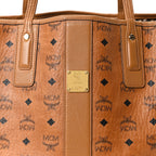 Visetos Medium Liz Reversible Shopper Tote Cognac