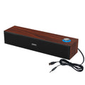 Portable Wooden Wired  Desktop Speaker Subwoofer Sound Bar Sound Bar Hifi Stereo Card Multimedia Audio Music Center