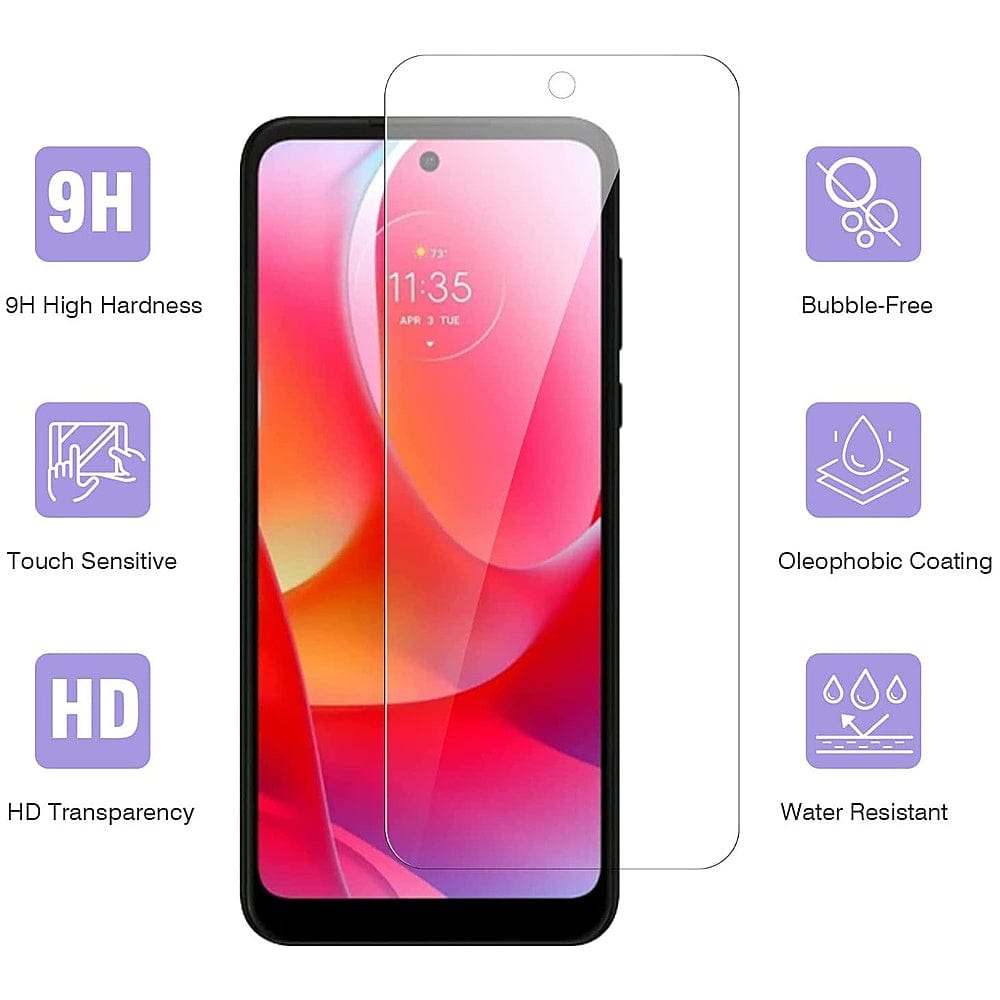 SAHARA - ZeroDamage Ultra-Strong+ Tempered Glass Screen Protector - Motorola Moto G Power (10th Generation)