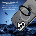 [DIS] Entronix [Magnetic] Case Compatible with Galaxy A26 - Translucent Frosted Matte Gripstand