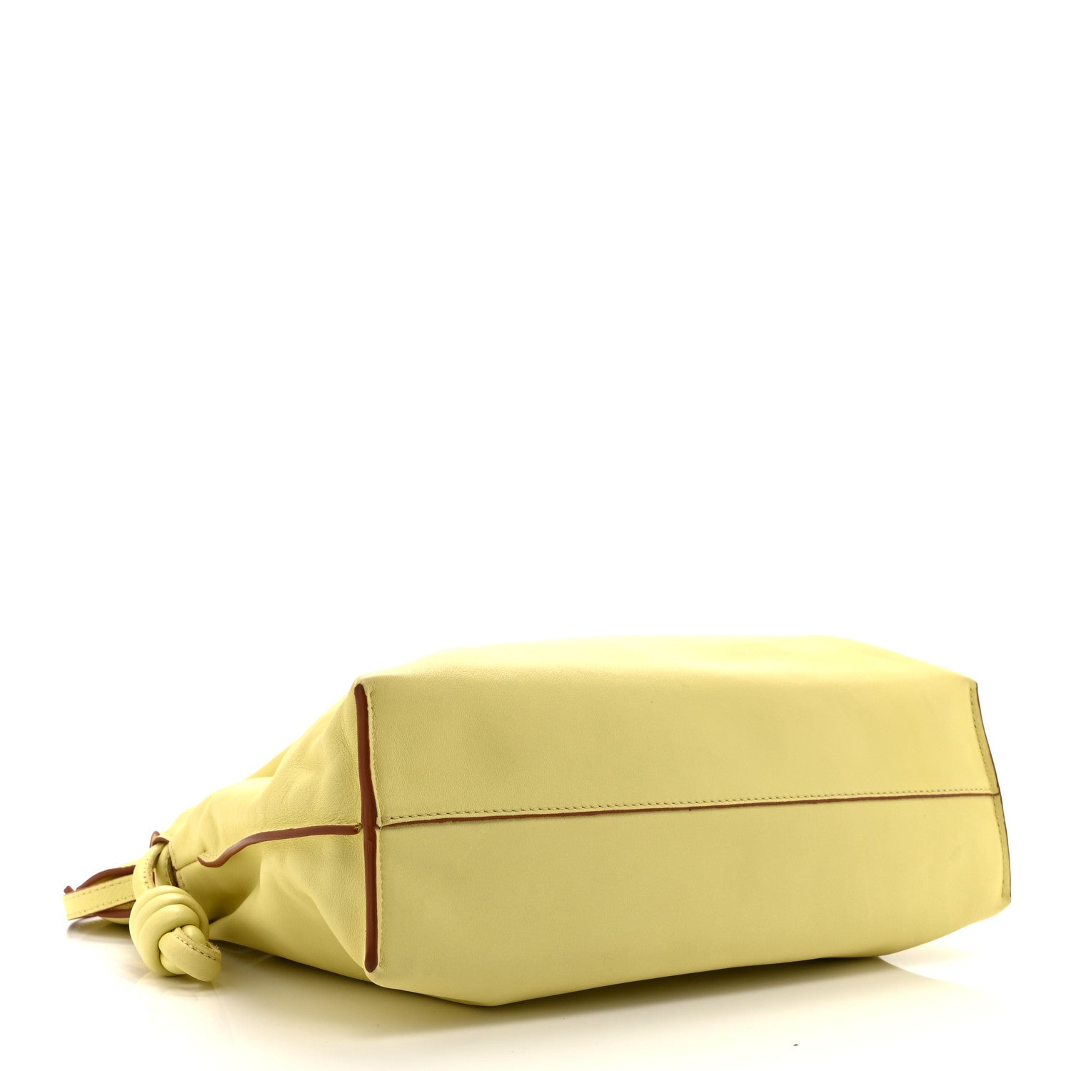 Calfskin Small Flamenco Knot Bag Yellow