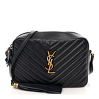 Calfskin Matelasse Monogram Lou Camera Bag Deep Marine