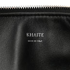Glossy Calfskin Eelskin Embossed Medium Olivia Hobo Black
