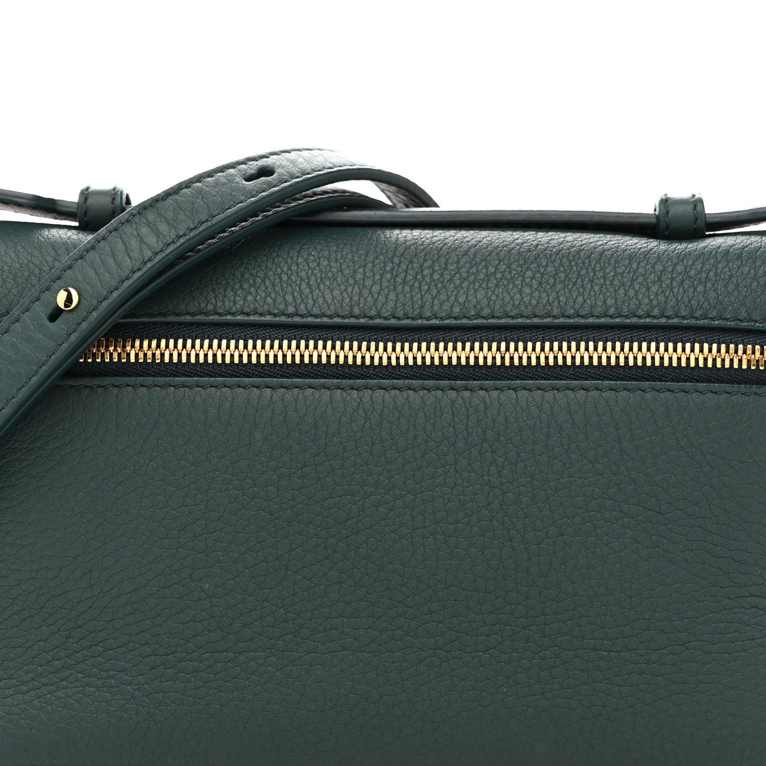Grained Calfskin L19 Extra Pocket Pouch New Petrolio