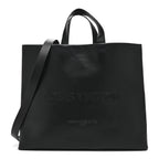 Calfskin Shopper Tote MM Black