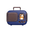 Bluetooth Speaker HM11 Classical Retro Music Player Sound Stereo Portable Decoration Mini Speakers Travel Music Player - Bear dark blue