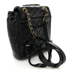 Calfskin Quilted Mini Urban Spirit Backpack Black