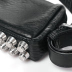 Primal Lambskin Mini Ricco Shoulder Bag Black