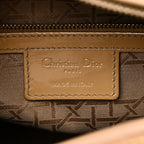 Patent Cannage Large Lady Dior Dark Beige