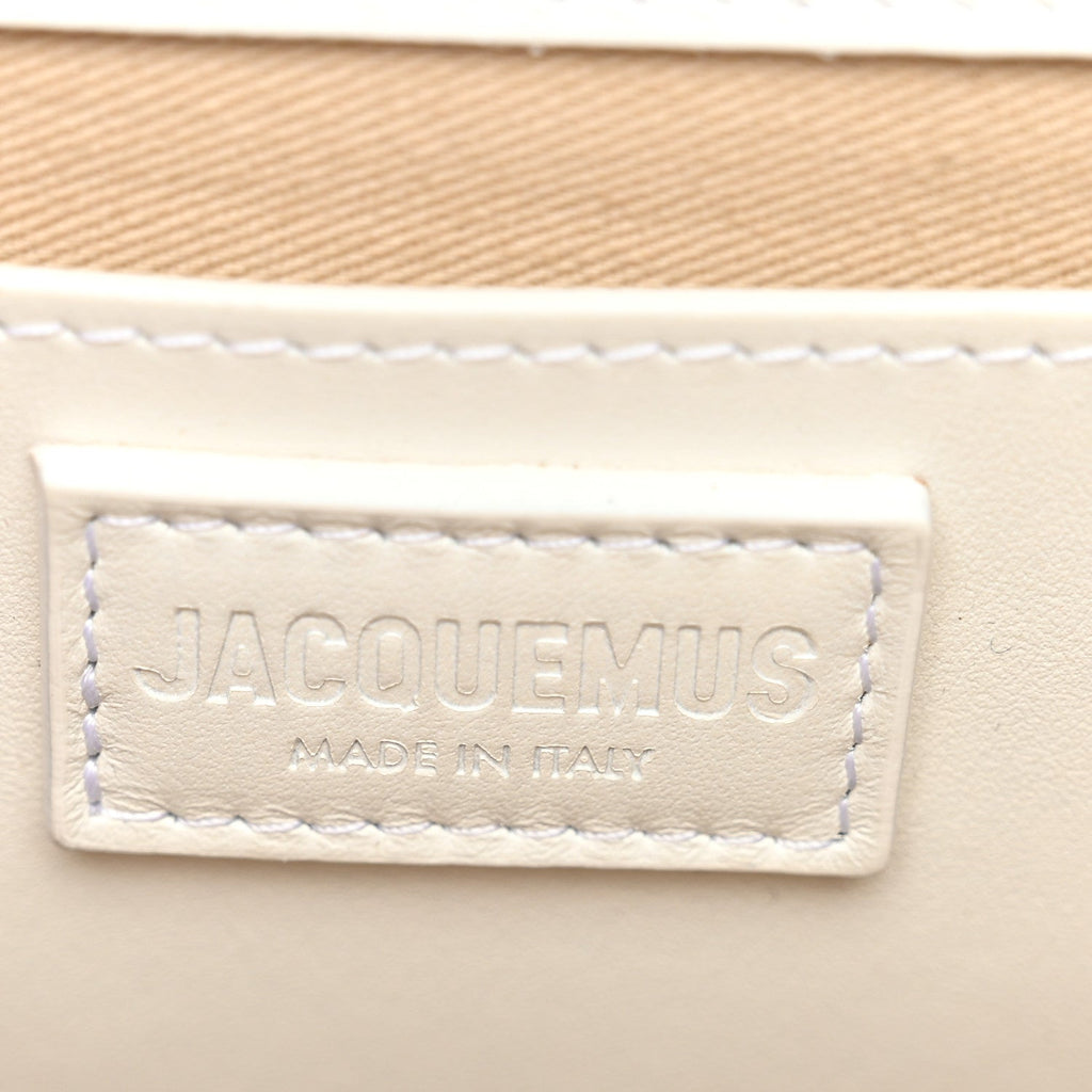Smooth Calfskin Long Le Grand Bambino Clutch White