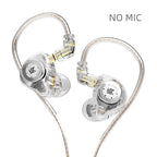 Earphones Bass Earbuds In Ear Monitor Headphones Sport Noise Cancelling HIFI Headset - No Mic